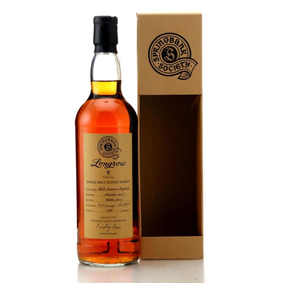 Image for Longrow 2007 Springbank Society 9 Year Old - Fresh Sauternes Hogsheads
