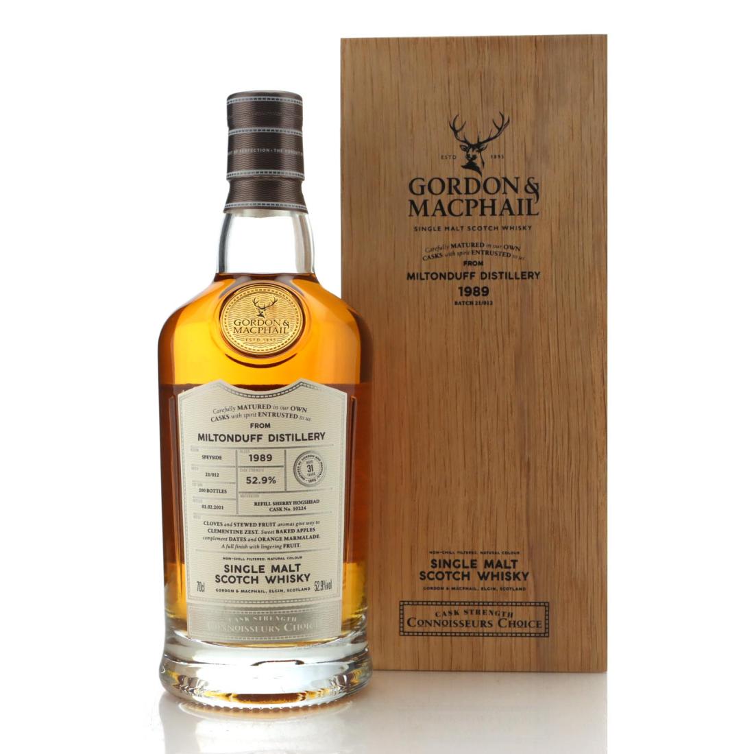 Miltonduff 1989 Connoisseurs Choice 31 Year Old