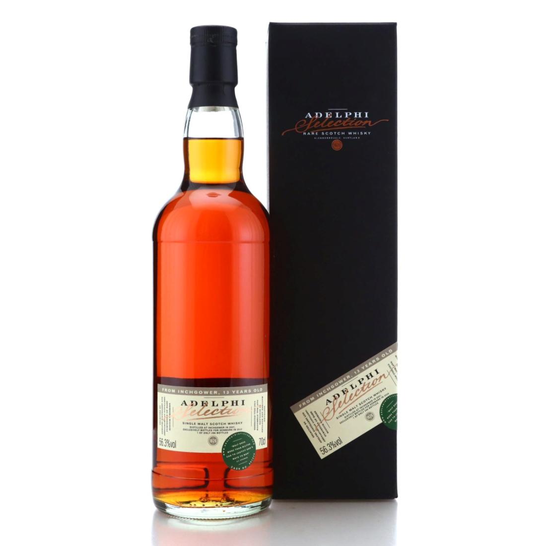 Inchgower Adelphi Selection 13 Year Old, Sherry Cask, Cask #800651, 2007, Adelphi Selection, 58.7% whisky bottle
