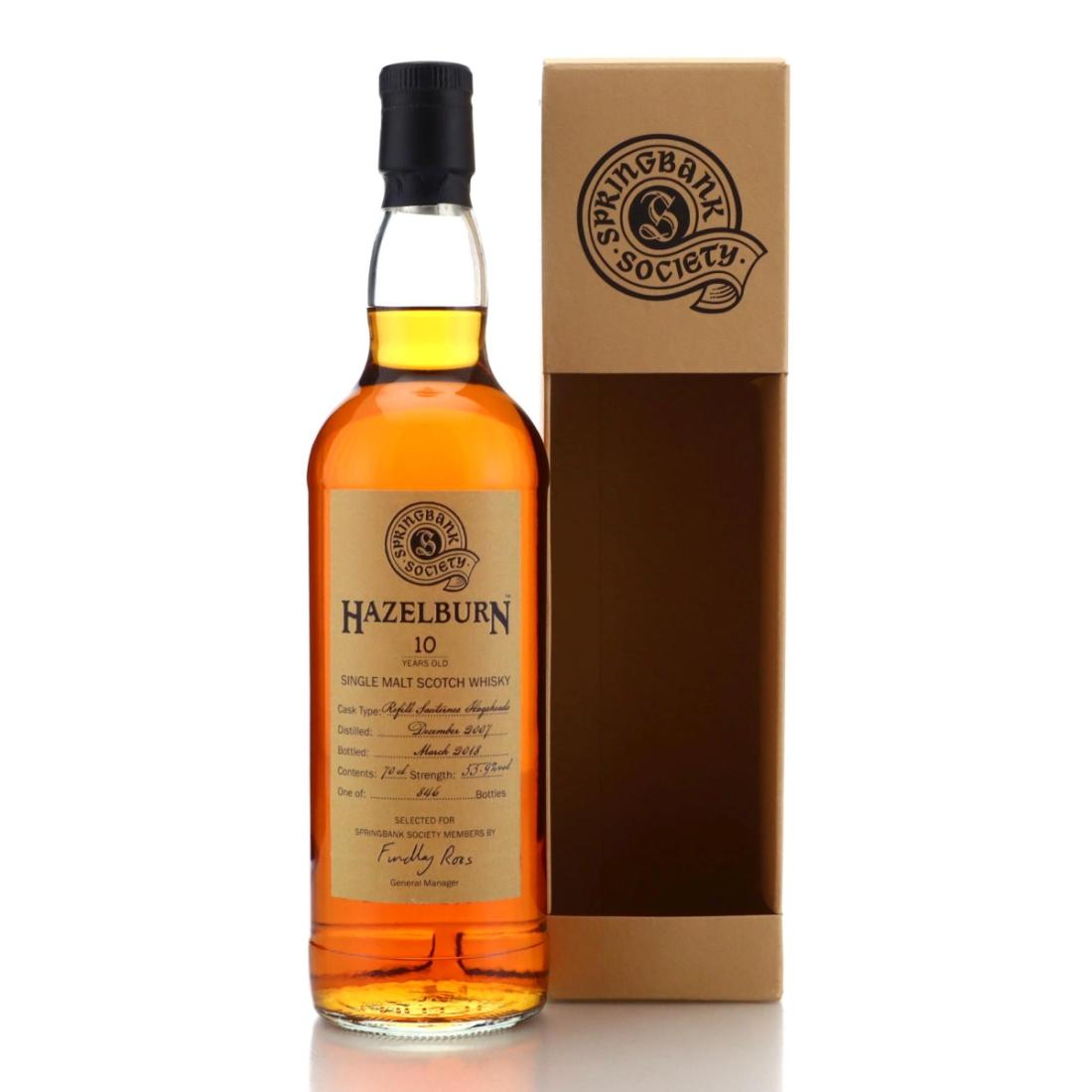 Hazelburn 2007 Springbank Society 10