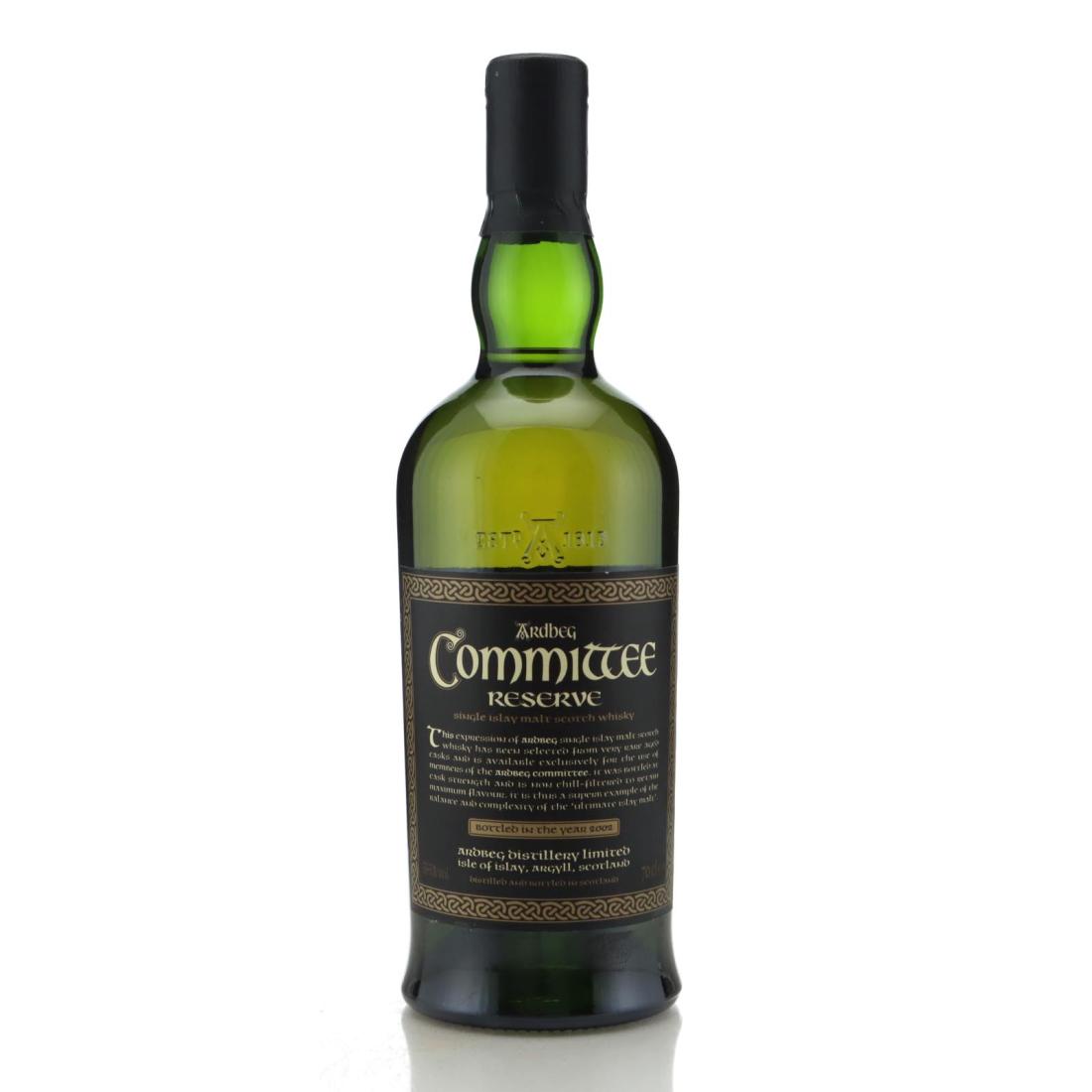 Ardbeg Committee Reserve, Bourbon & Sherry Cask, 2002, 55.3% whisky bottle