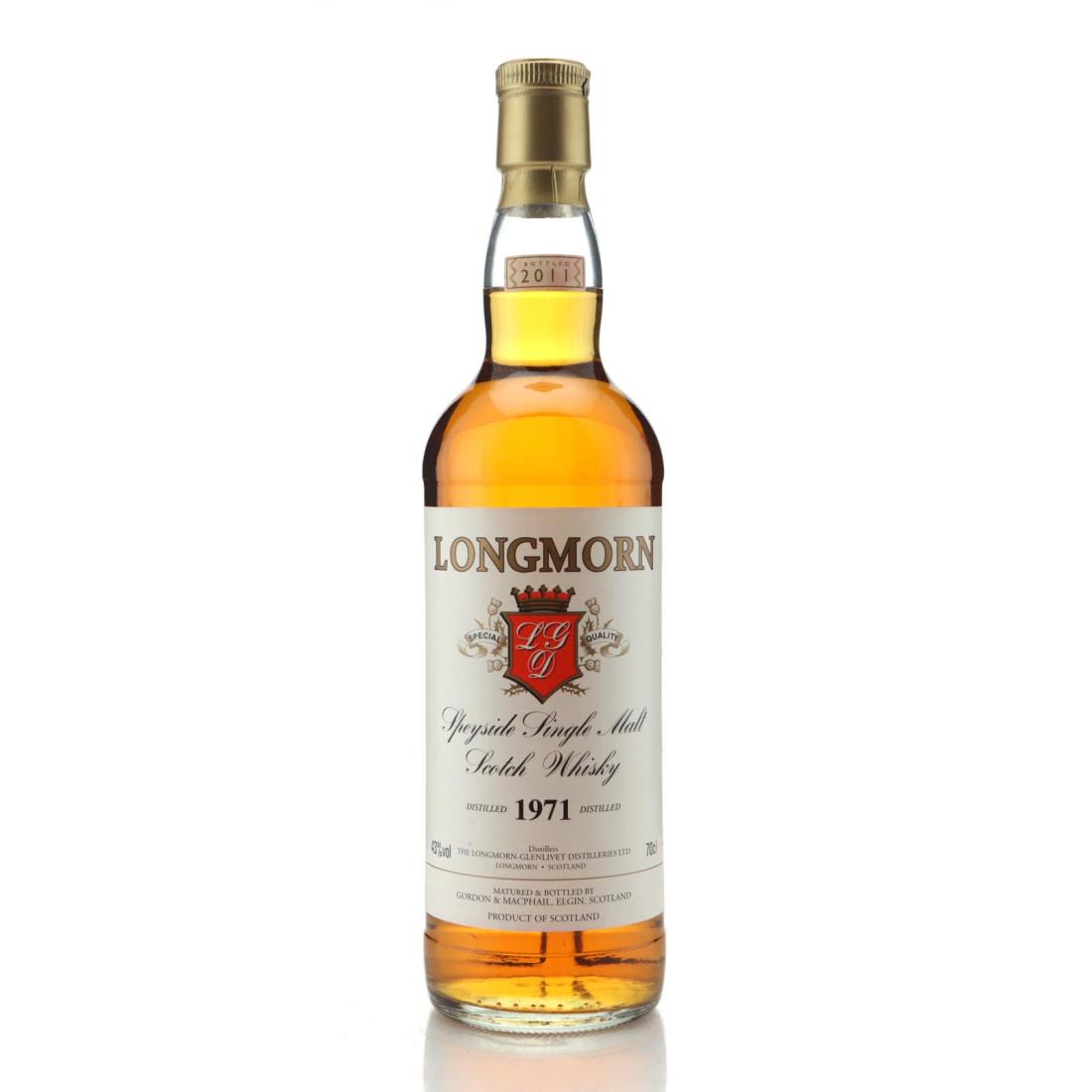Longmorn 40 Year Old, Sherry Cask, 1971, Gordon & MacPhail, 43% whisky bottle