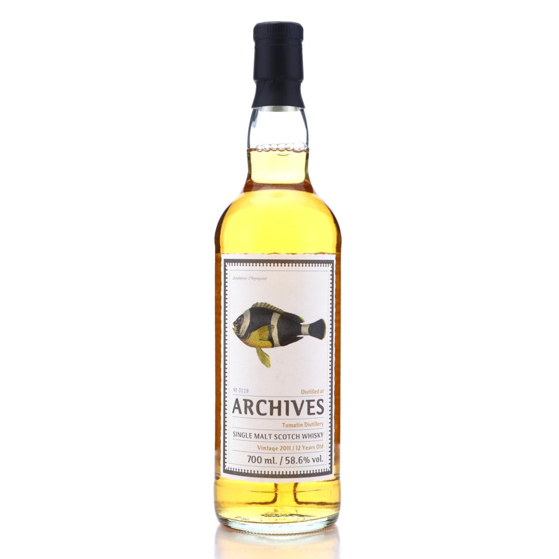 Tomatin The Fishes of Samoa 12 Year Old, ex-Bourbon Barrel Cask, Cask #119, 2011, Archives, 58.6% whisky bottle