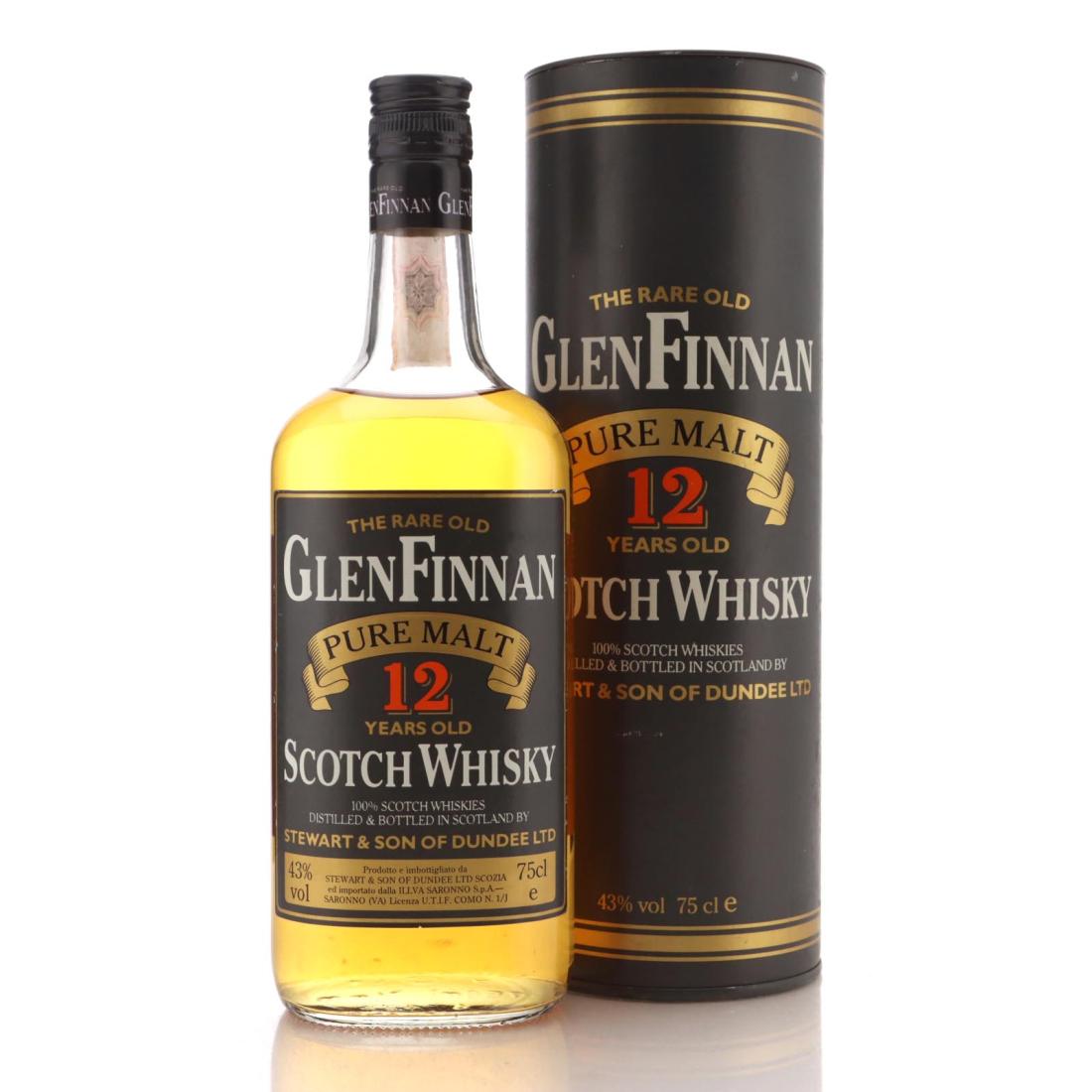 Glenfinnan Pure Malt 12 Year Old, 43% whisky bottle
