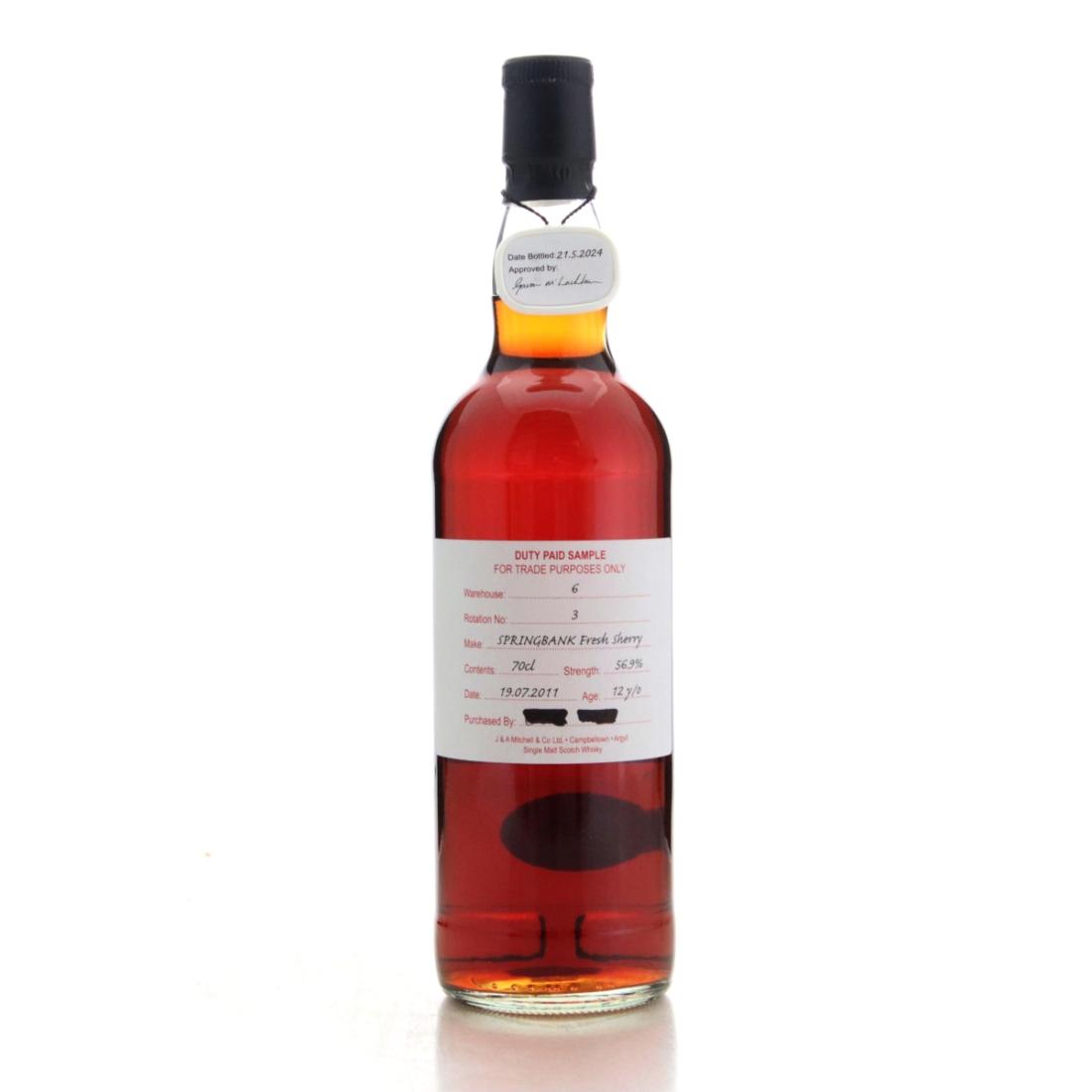 Springbank 2011 Duty Paid Sample 12 Year Old Fresh Sherry