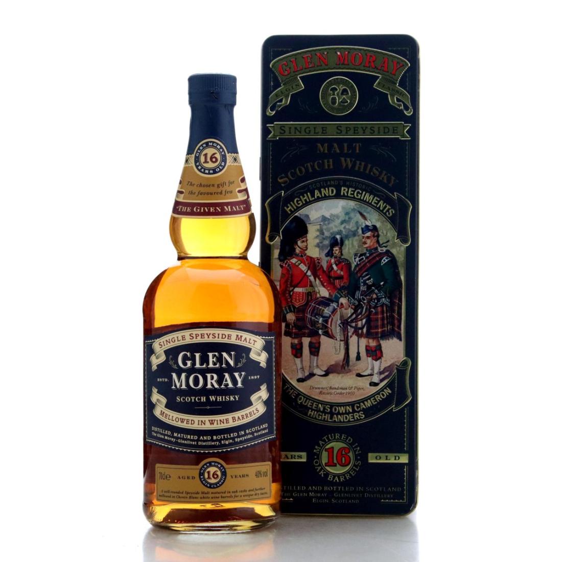 Glen Moray 16 Year Old 1990s The Queens Own Cameron Highlanders