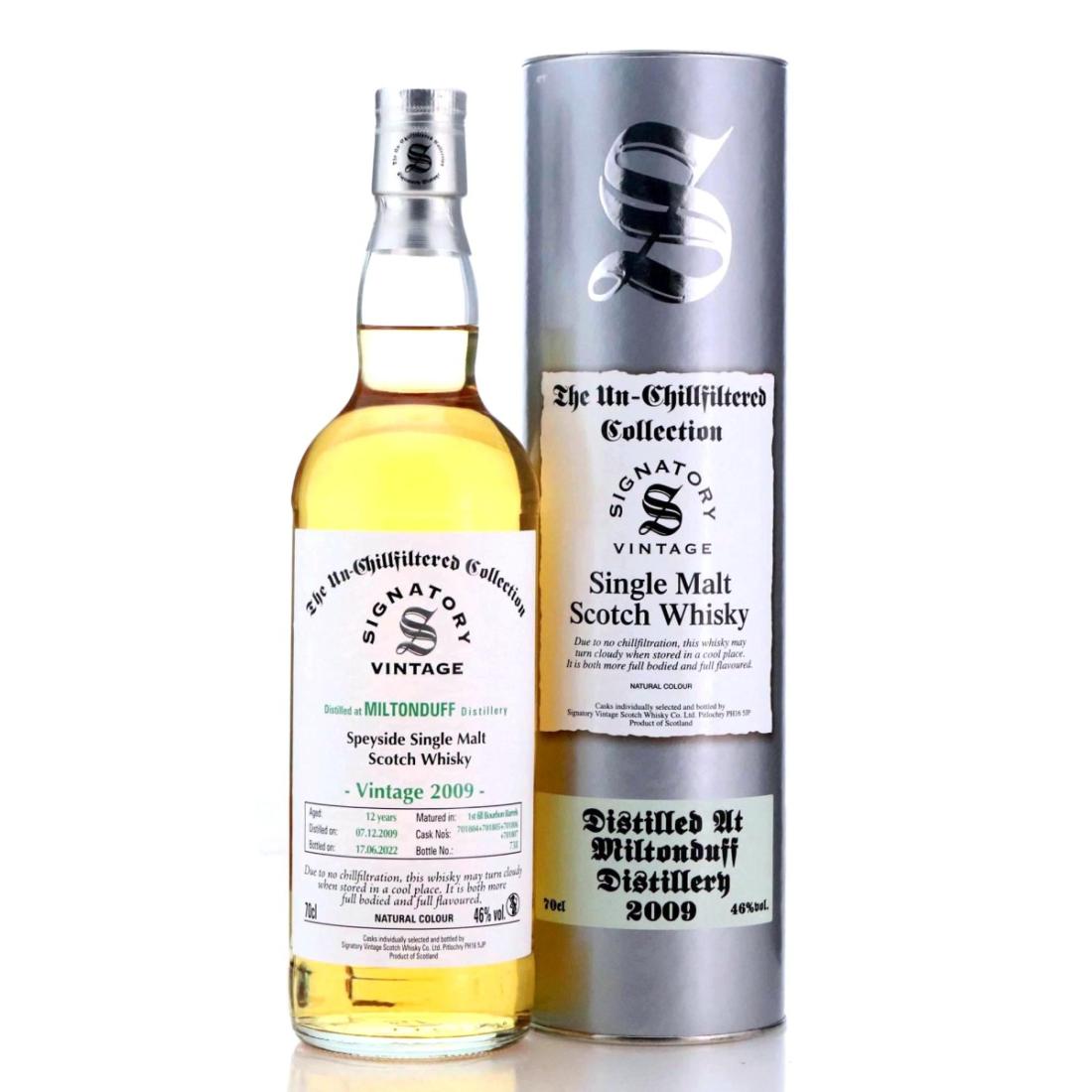 Miltonduff 2009 The UnChillfiltered Collection 12 Year Old