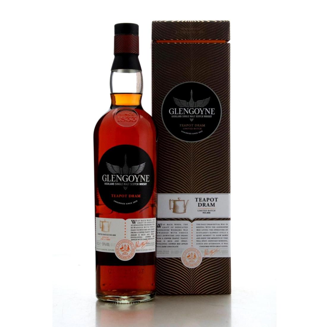 Glengoyne Teapot Dram, Sherry Cask, Batch No. 008, 2021, 59% whisky bottle