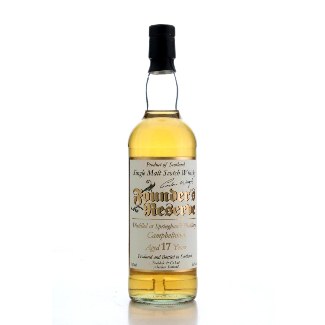 Springbank 17 Founders Reserve