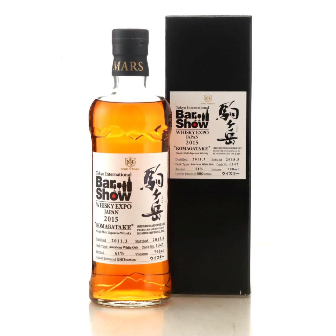Komagatake Tokyo International Bar Show Whisky Expo Japan 2015 4 Year Old, American White Oak Cask, Cask #1347, 2015, 61% whisky bottle