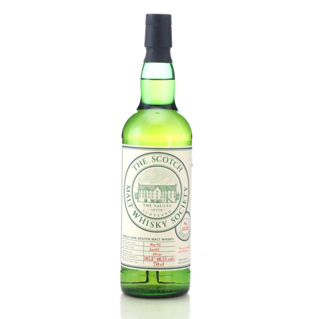 Rosebank 1992 SMWS 10 Year Old 2529 Lemon bonbons and flowers