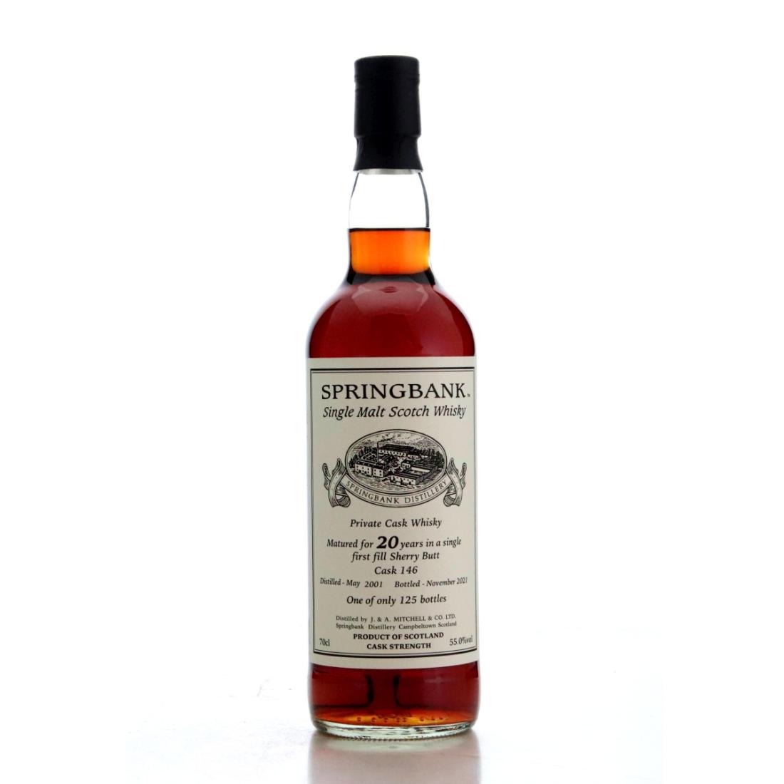 Springbank 2001 Private Cask 20 Year Old