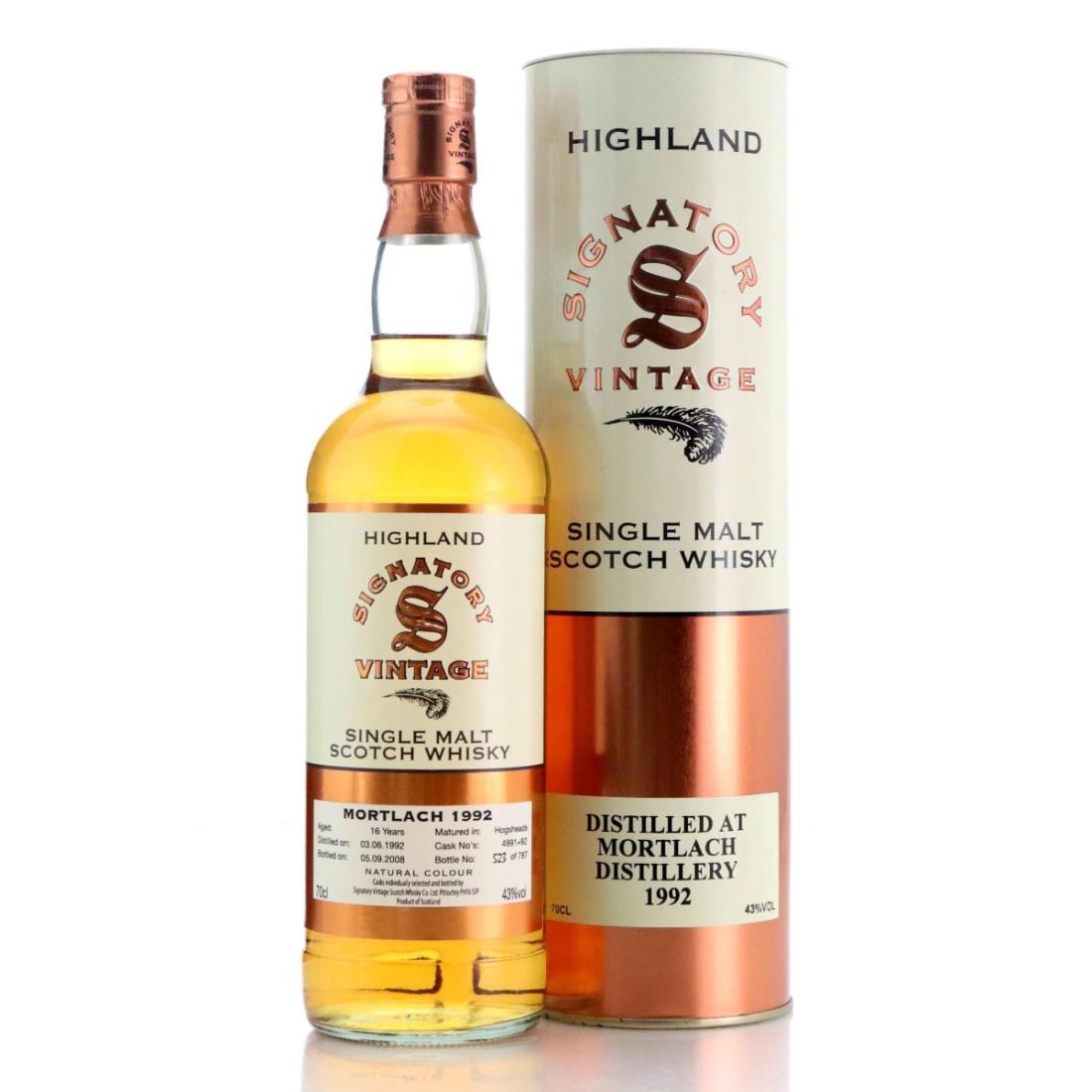 Mortlach 1992 Signatory Vintage 16 Year Old