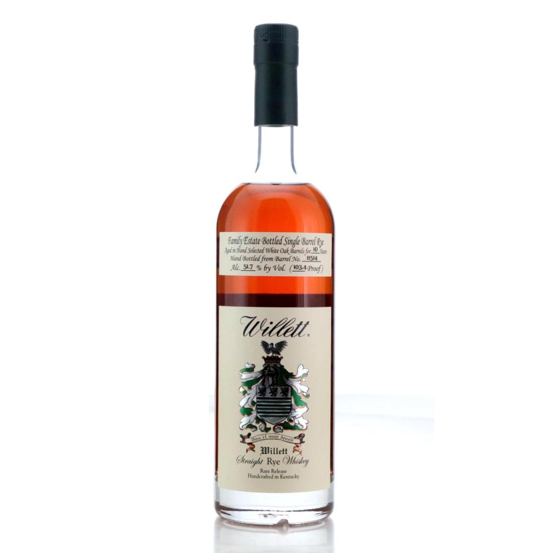 Willett Family Estate 10 Year Old Single Barrel Rye Collection Itinraires