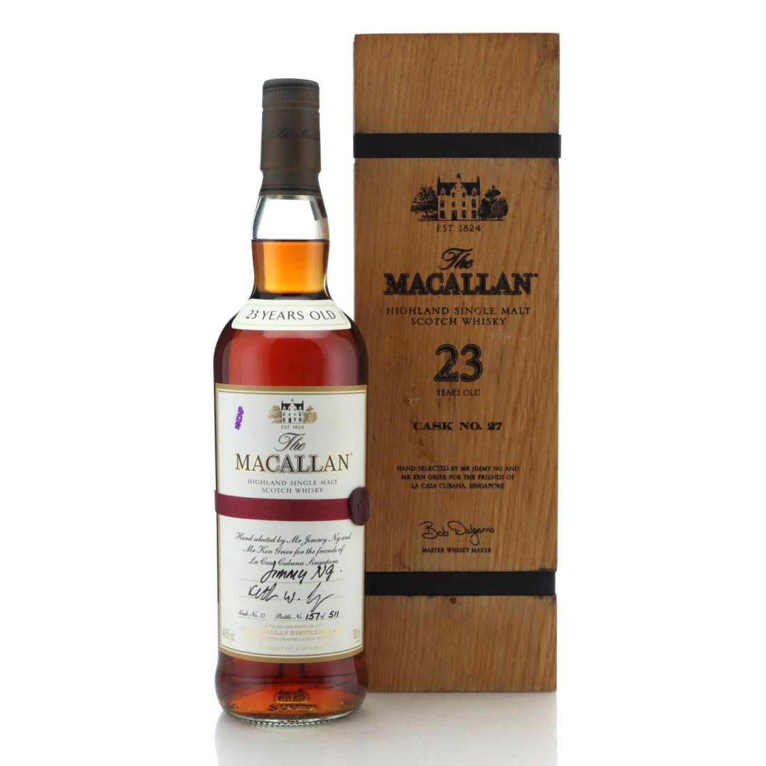 Macallan 23 Year Old for the Friends of La Casa Cubana