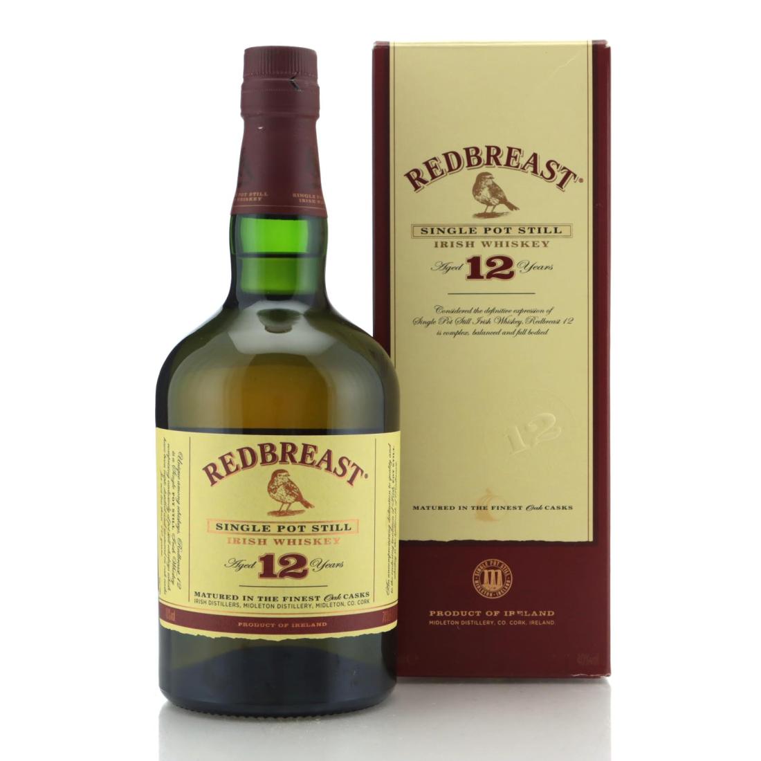 Redbreast 12 Year Old, Bourbon & Sherry Cask, 2022, 40% whisky bottle