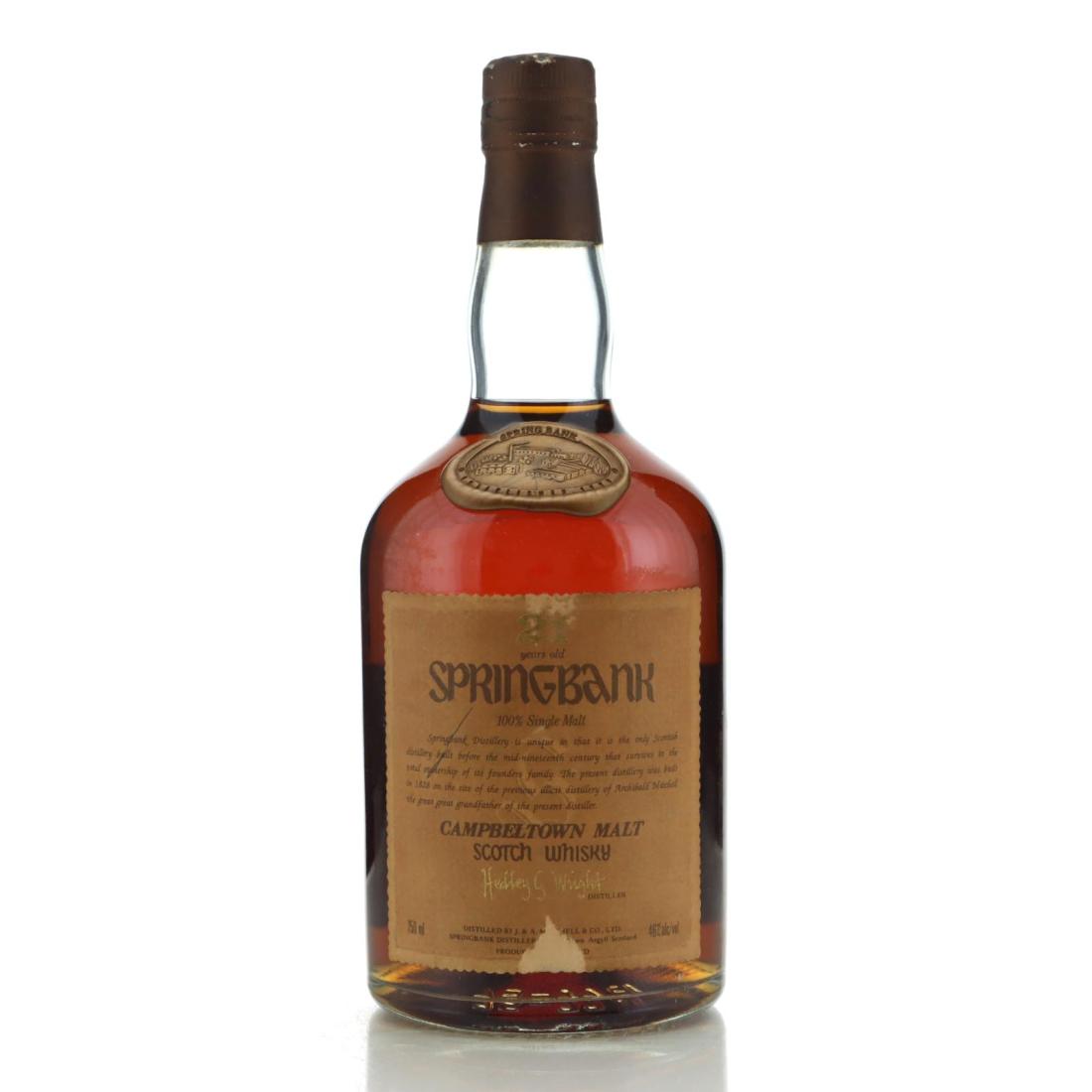 Springbank 21 Hedley G Wright