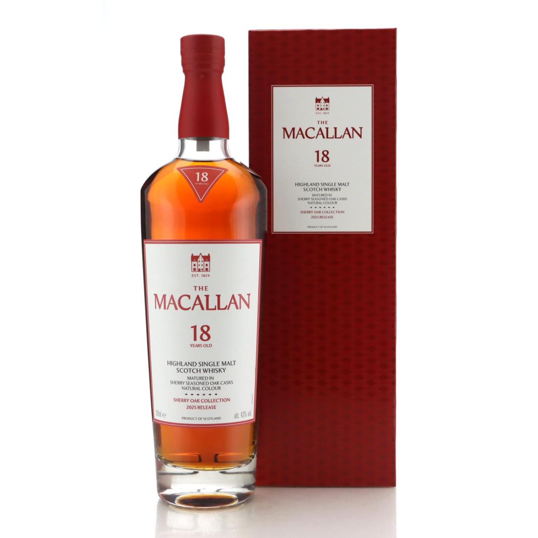 Image for Macallan 18 Year Old Sherry Oak Collection 2025 Release