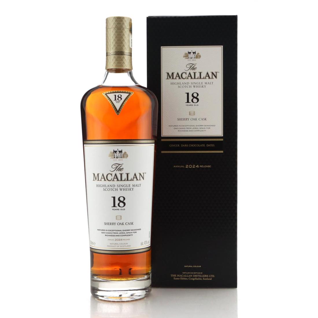 Macallan 18 Year Old Sherry Oak Cask Annual 2024 Release