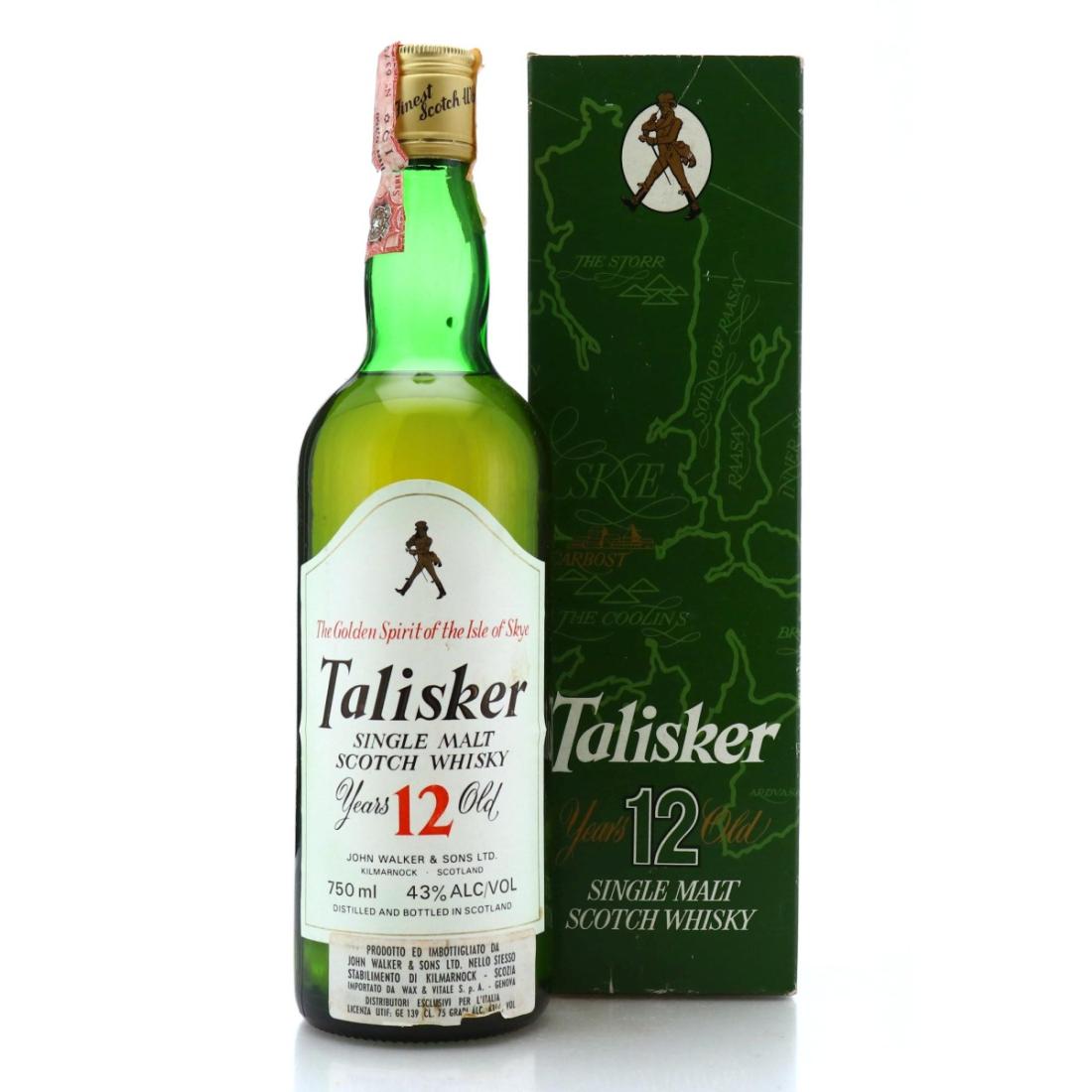 Talisker 12 Year Old John Walker Sons