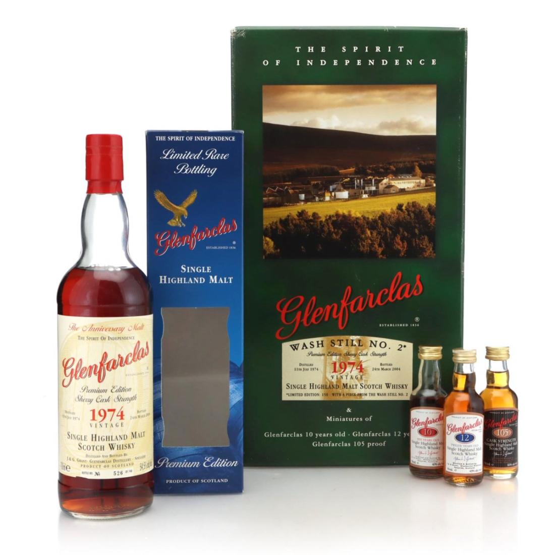Glenfarclas 1974 Premium Edition The Anniversary Malt Wash Still No2 Gift Pack