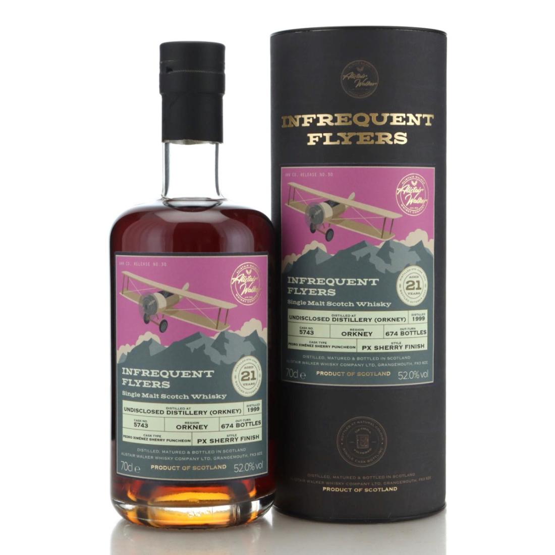 Orkney Single Malt 1999 Infrequent Flyers 21 Year Old