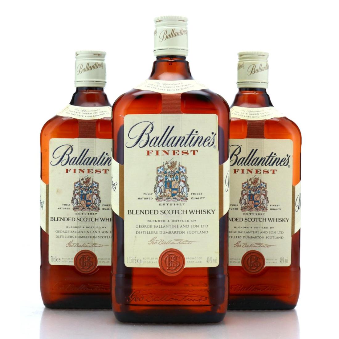 Ballantines Finest Blended Scotch Whisky x 3