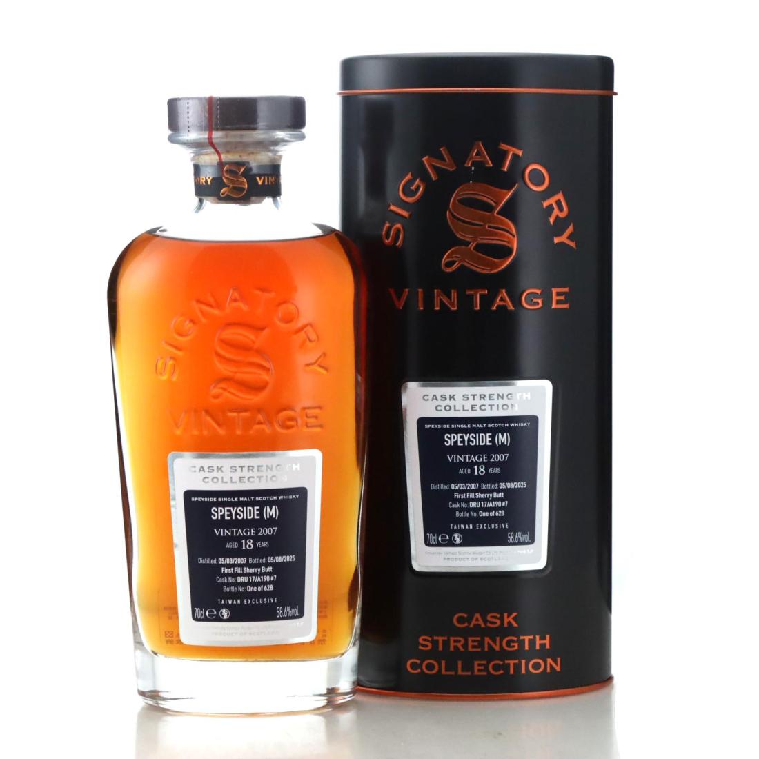 Macallan 'Speyside (M)' 2007 Cask Strength Collection 18 Year Old ...