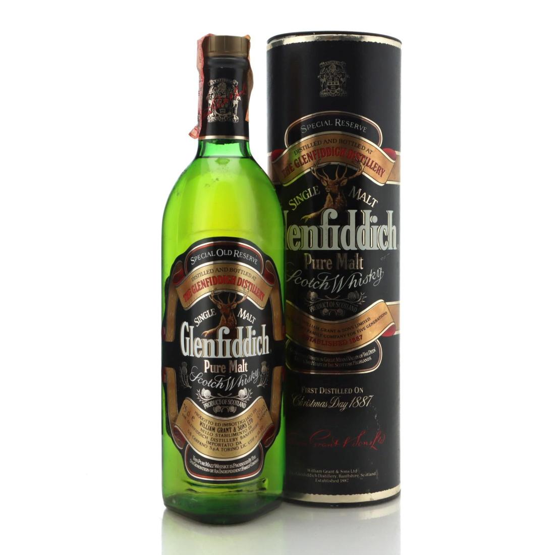 Glenfiddich Special Old Reserve, Oak Cask, 1980s, 43% whisky bottle