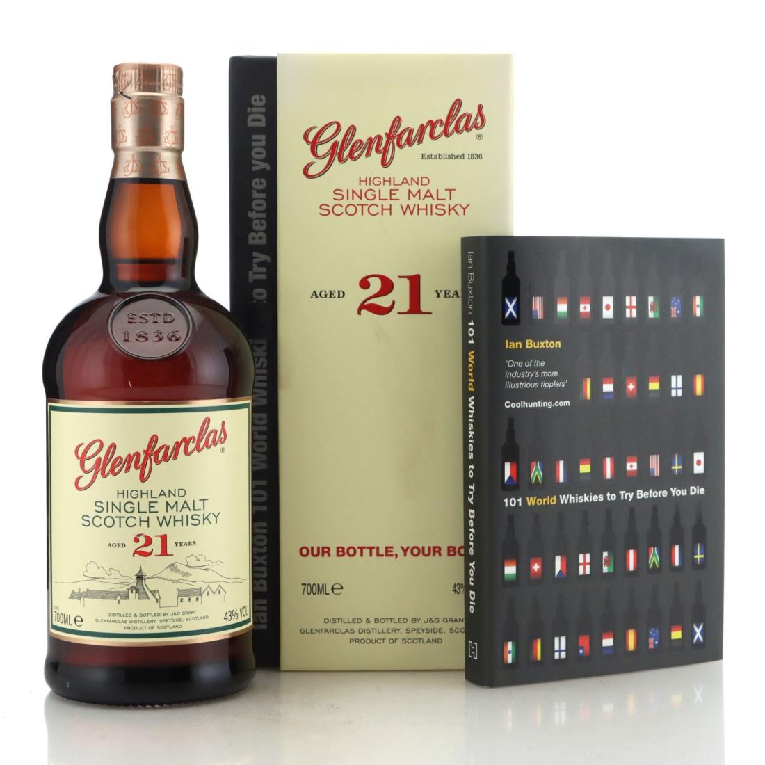 Glenfarclas 21 Year Old Includes Book 101 World Whiskies to Try Before You Die by Ian Buxton