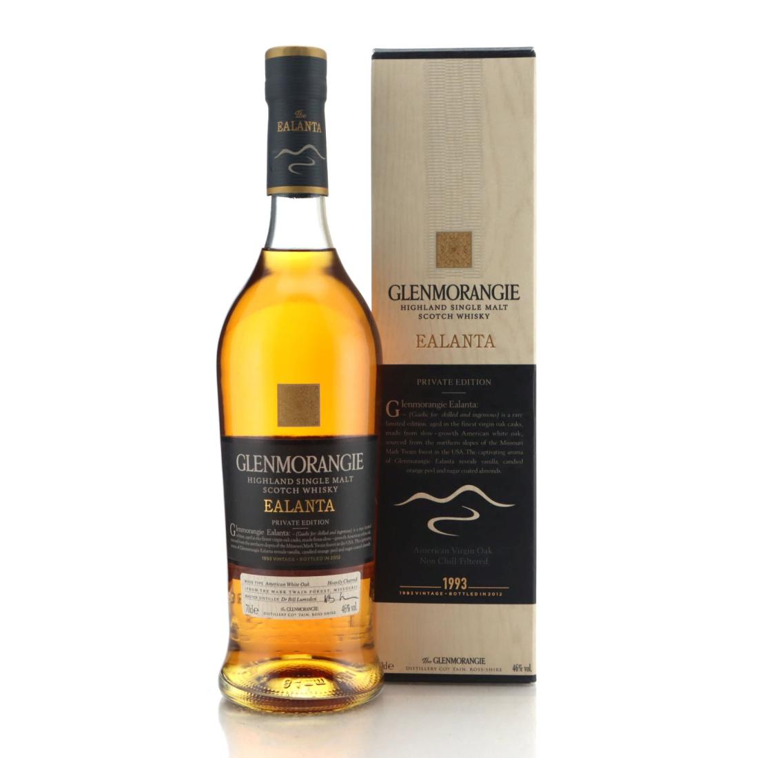 Glenmorangie Ealanta 1993 Bottled 2012