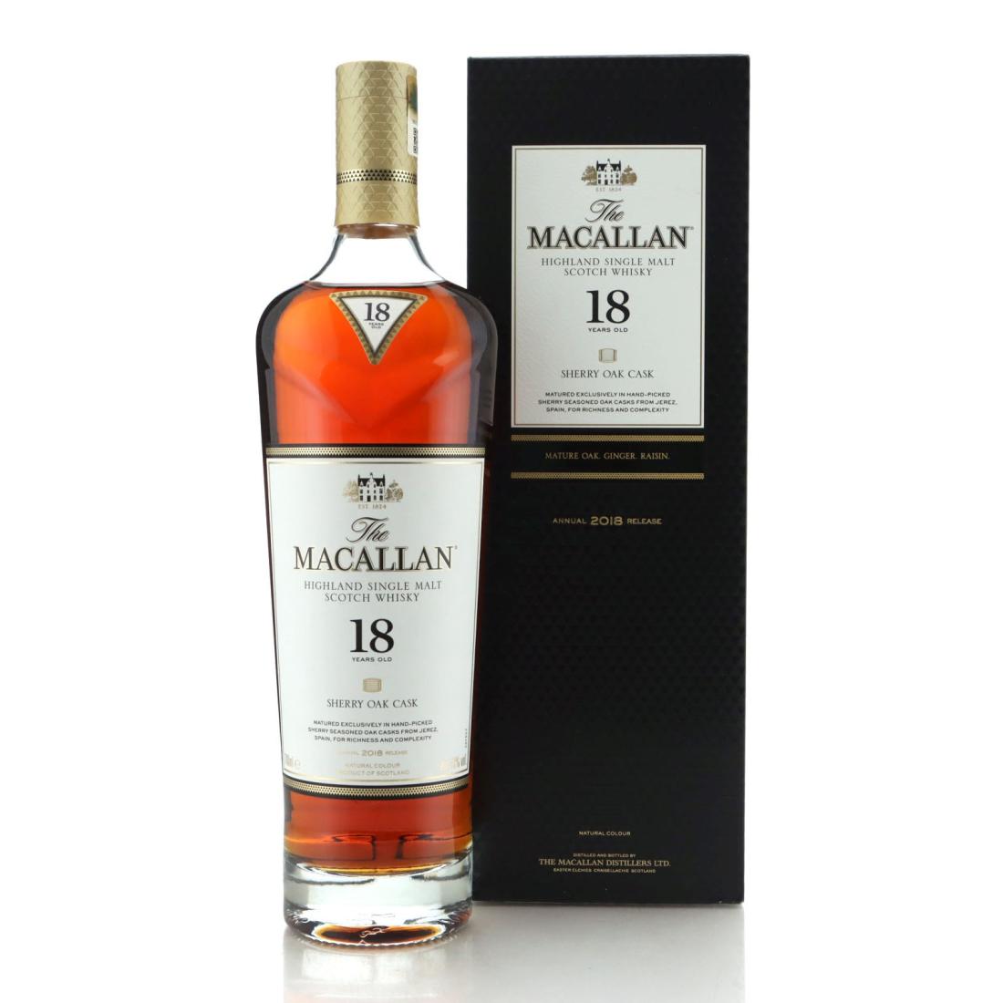 Macallan 18 Sherry Oak Cask Annual 2018 Release