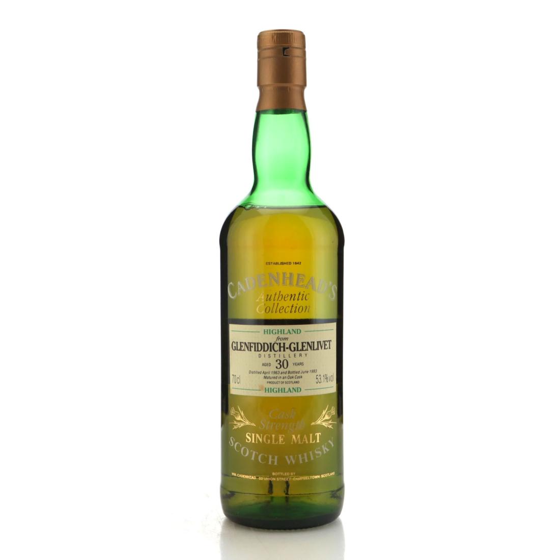 Glenfiddich 1963 Cadenheads Authentic Collection 30 Year Old