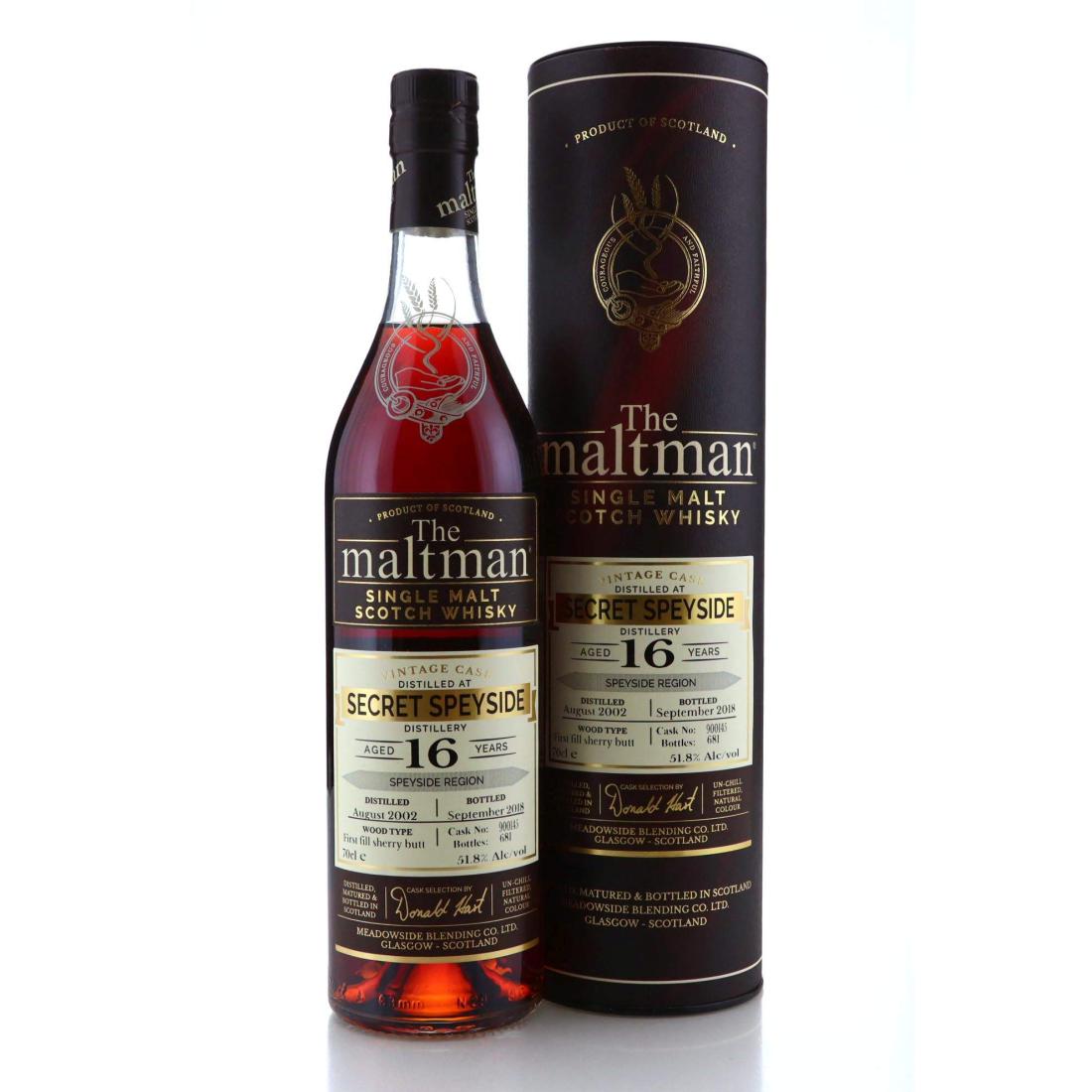 Secret Speyside 2002 The Maltman 16 Year Old