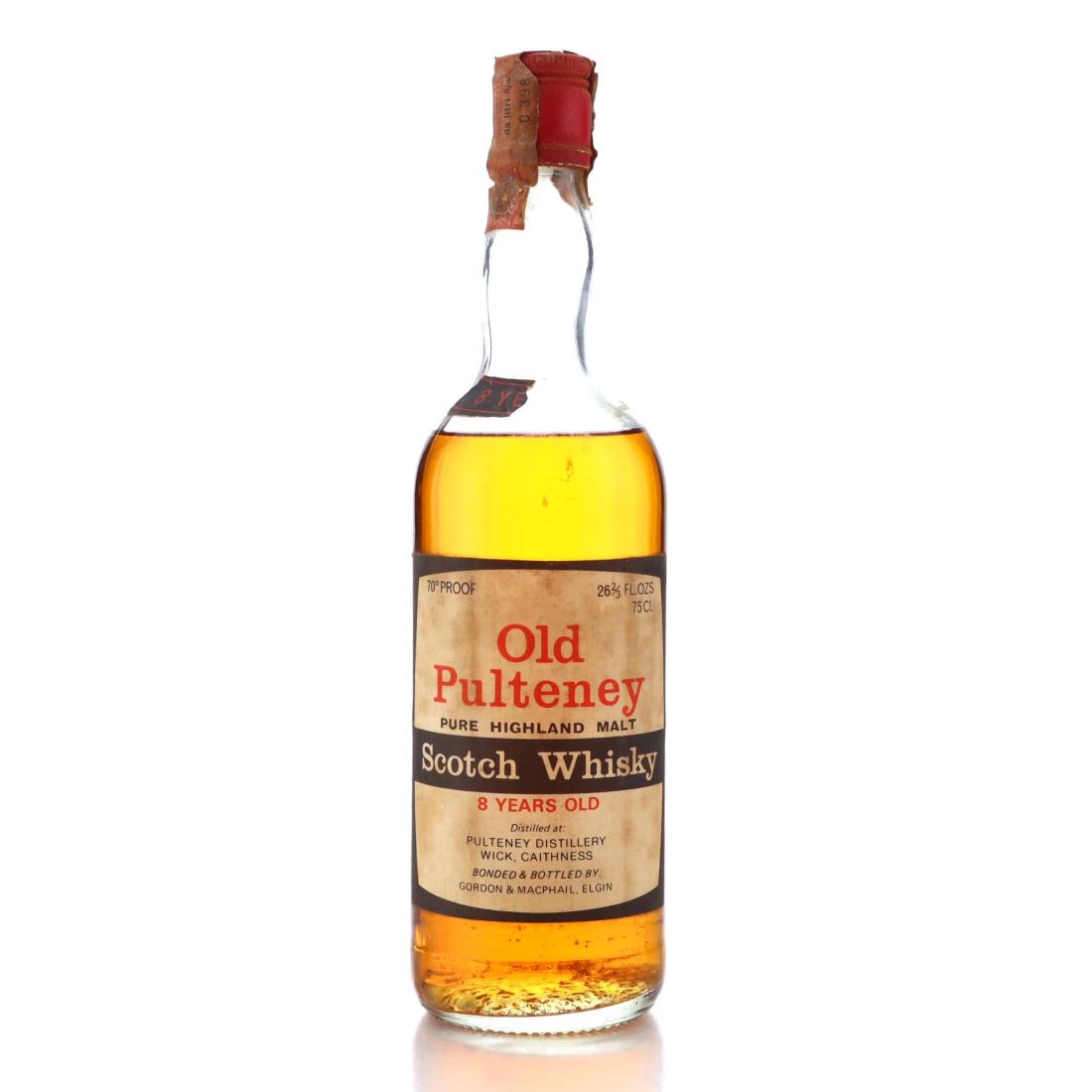 Old Pulteney 8 Year Old, Refill Bourbon Cask, Gordon & MacPhail, 35% whisky bottle