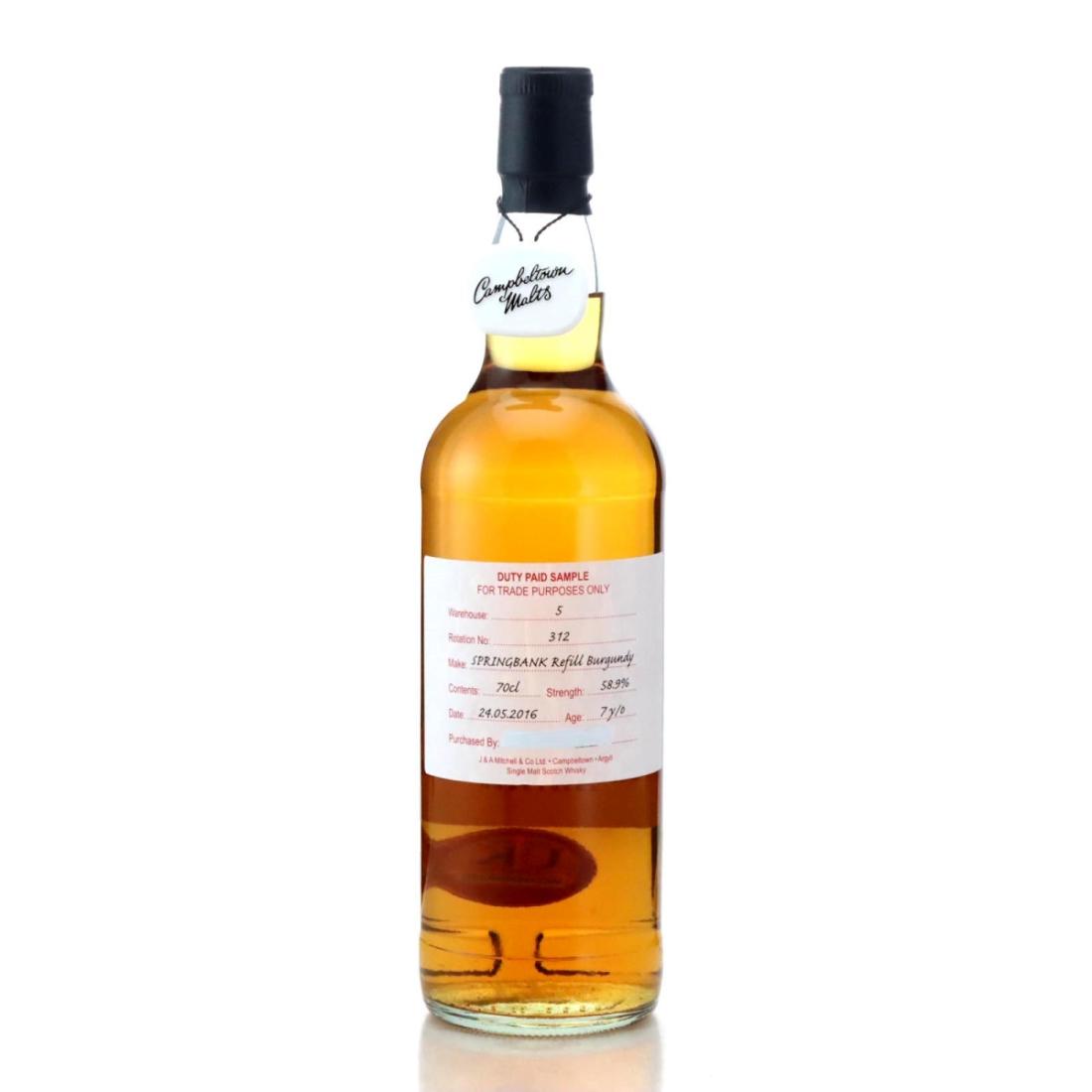 Springbank 2016 Duty Paid Sample 7 Refill Burgundy