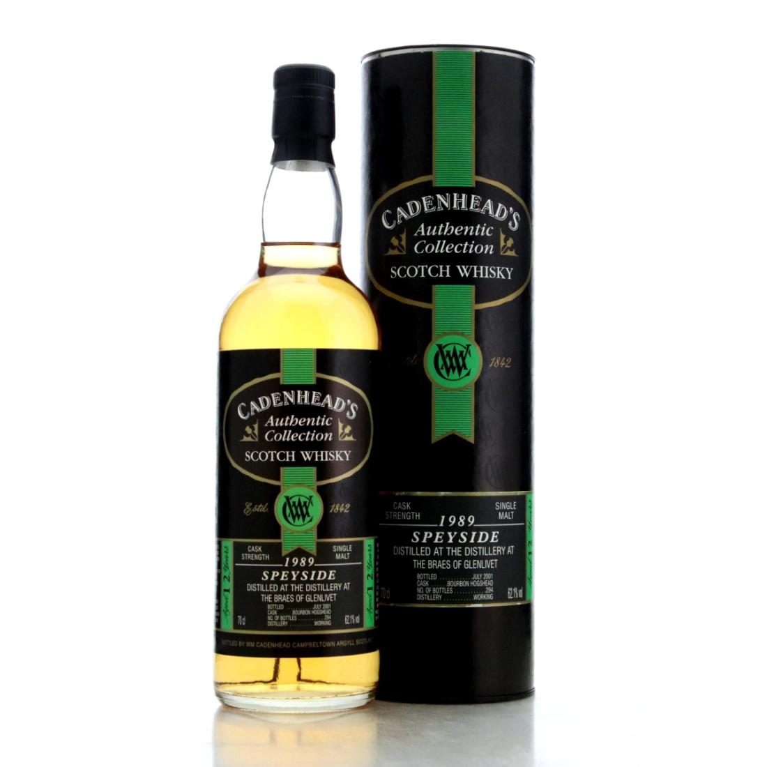 Braes Of Glenlivet 1989 Cadenheads Authentic Collection 12