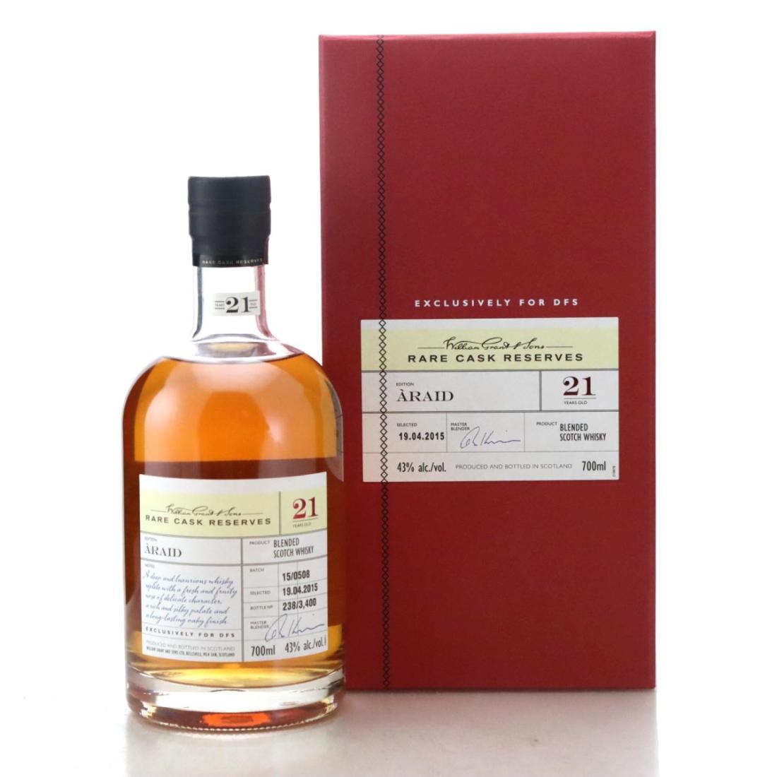 Rare Cask Reserves raid 21 Year Old Scotch Whisky