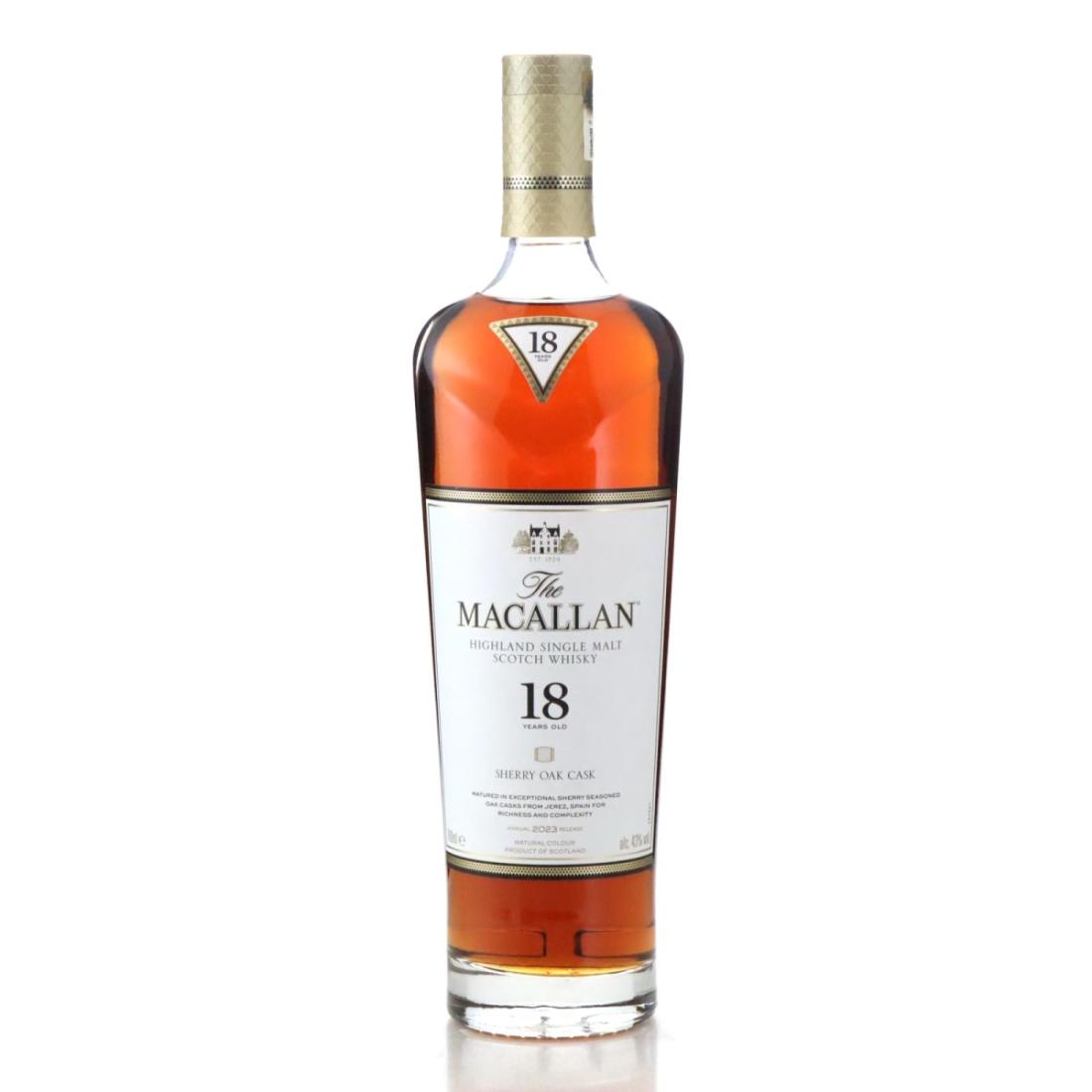Macallan 18 Sherry Oak Cask Annual 2023 Release
