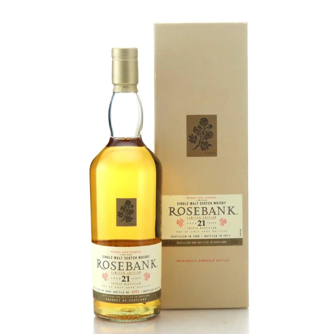 Rosebank Natural Cask Strength 21 Year Old, 2011, 53.8%, 75cl whisky bottle