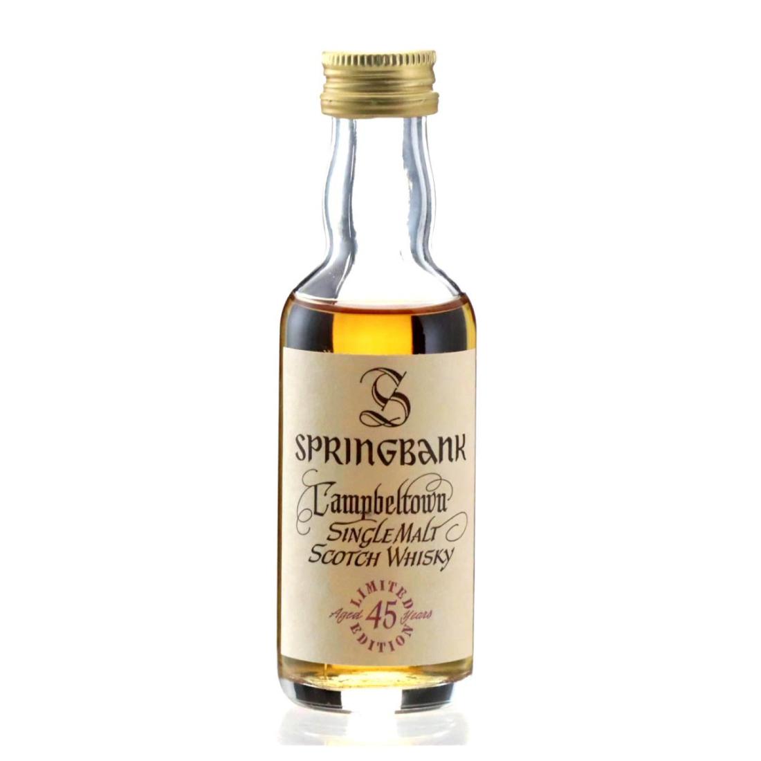 Springbank 45 Year Old Millennium Limited Edition Miniature | Whisky ...