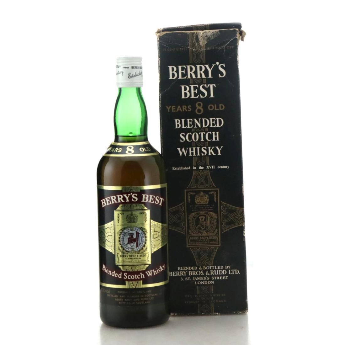 Berrys Best 8 Year Old Scotch Whisky 1980s