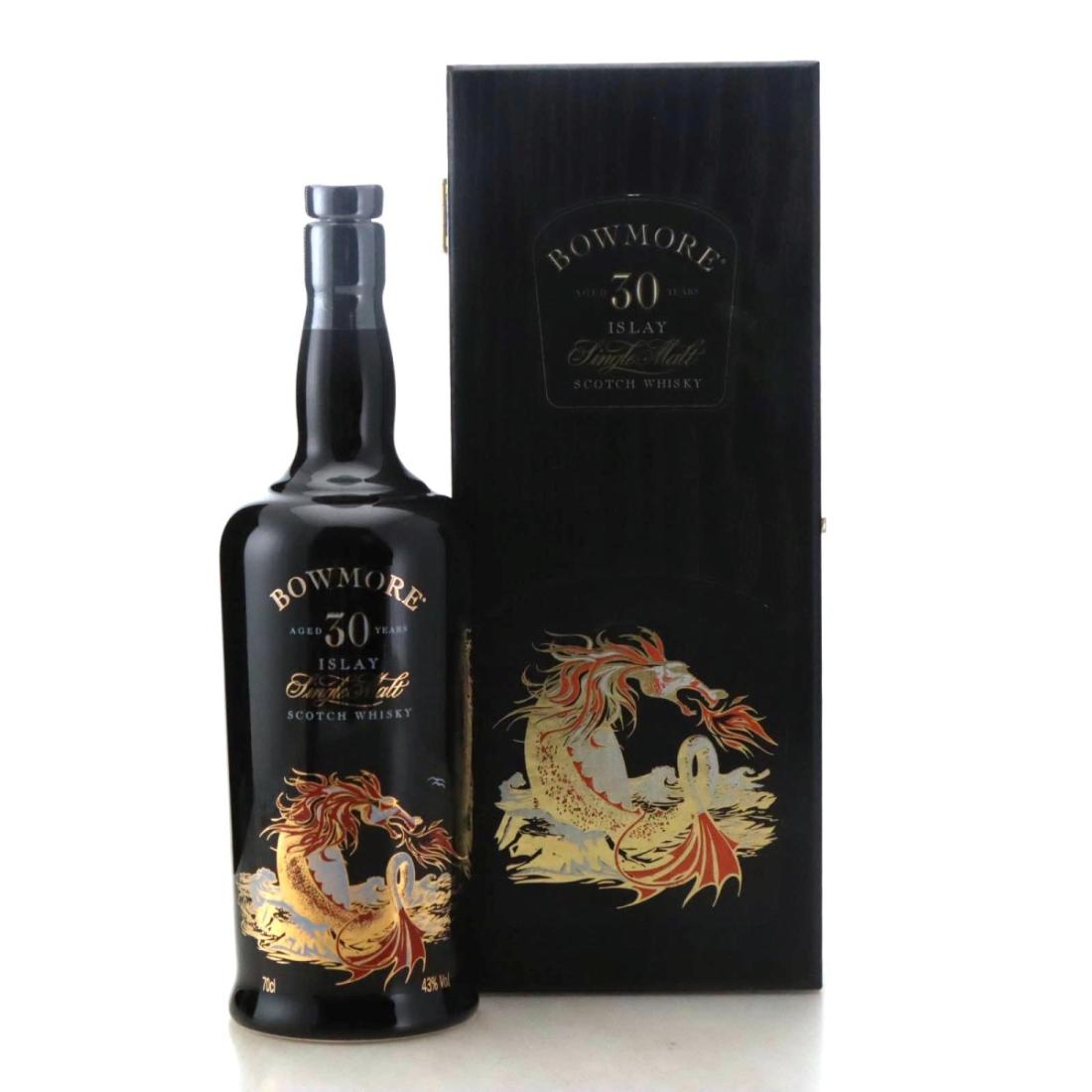Bowmore 'Sea Dragon' Ceramic Decanter 30 Year Old, 1996, 43%, 70cl whisky bottle