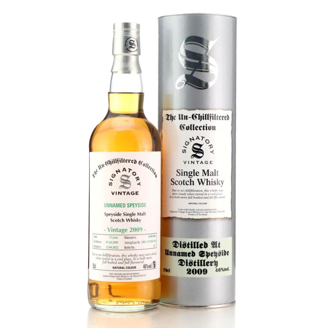 Speyside Single Malt 2009 Signatory Vintage 13 Year Old