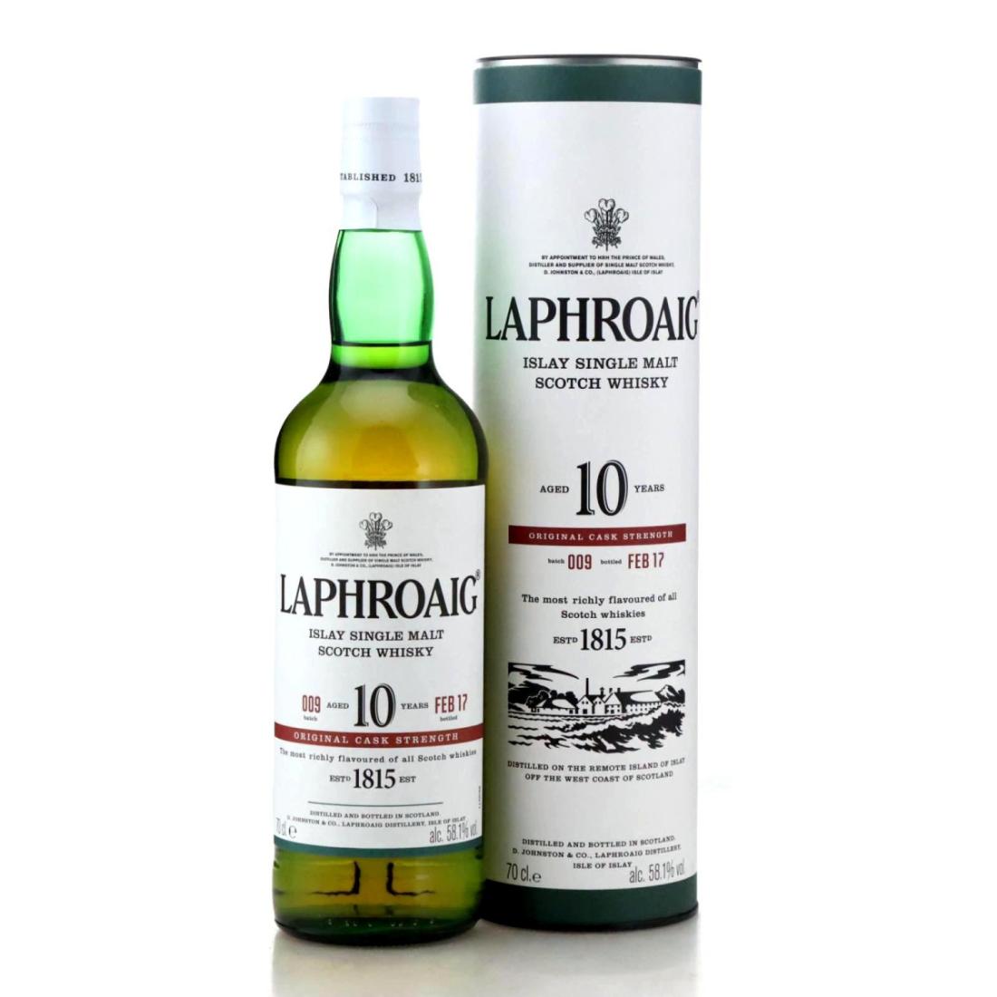 Laphroaig 10 Year Old Original Cask Strength Batch 009