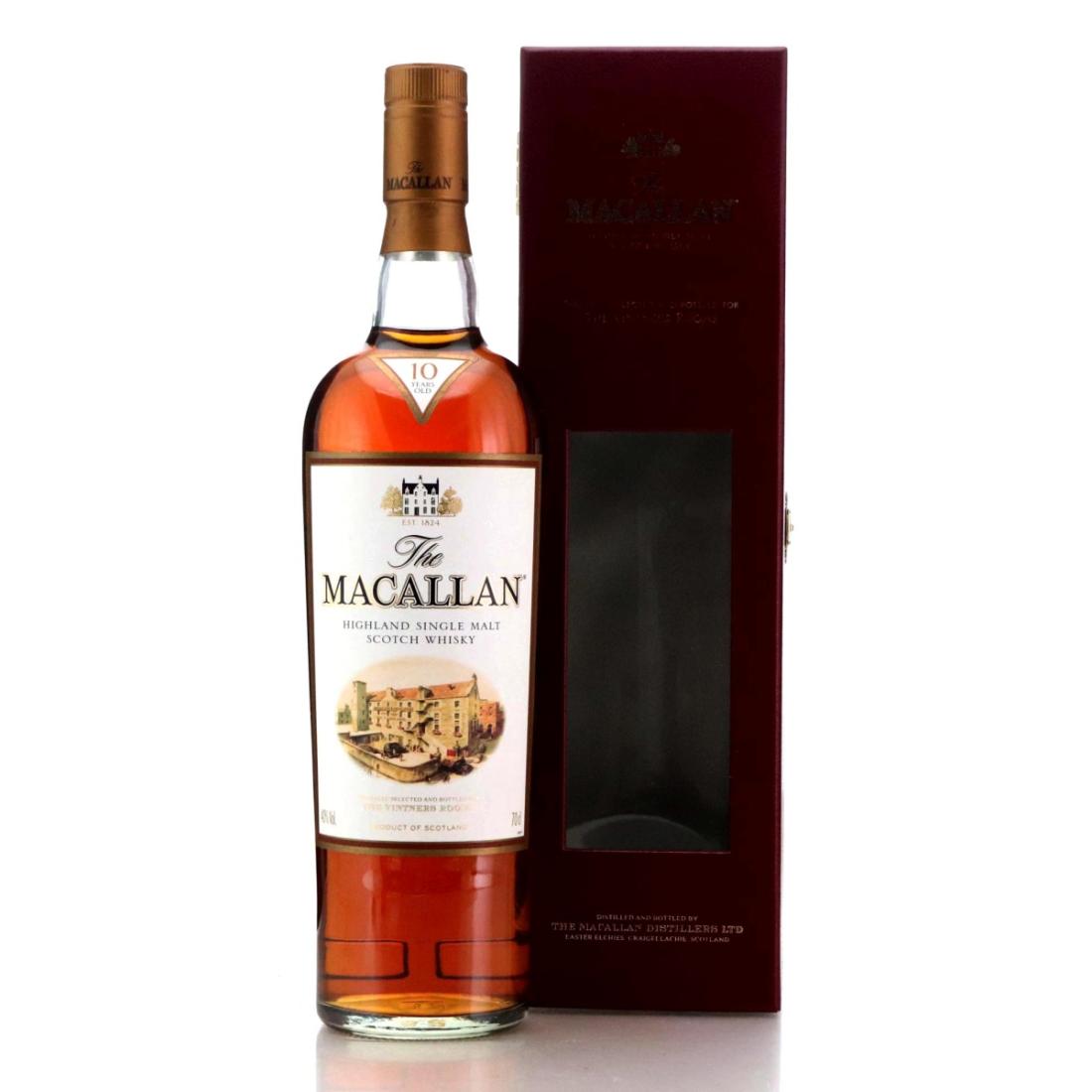 Macallan Fine Oak 10 Year Old, Bourbon & Sherry Oak Cask, 40% whisky bottle