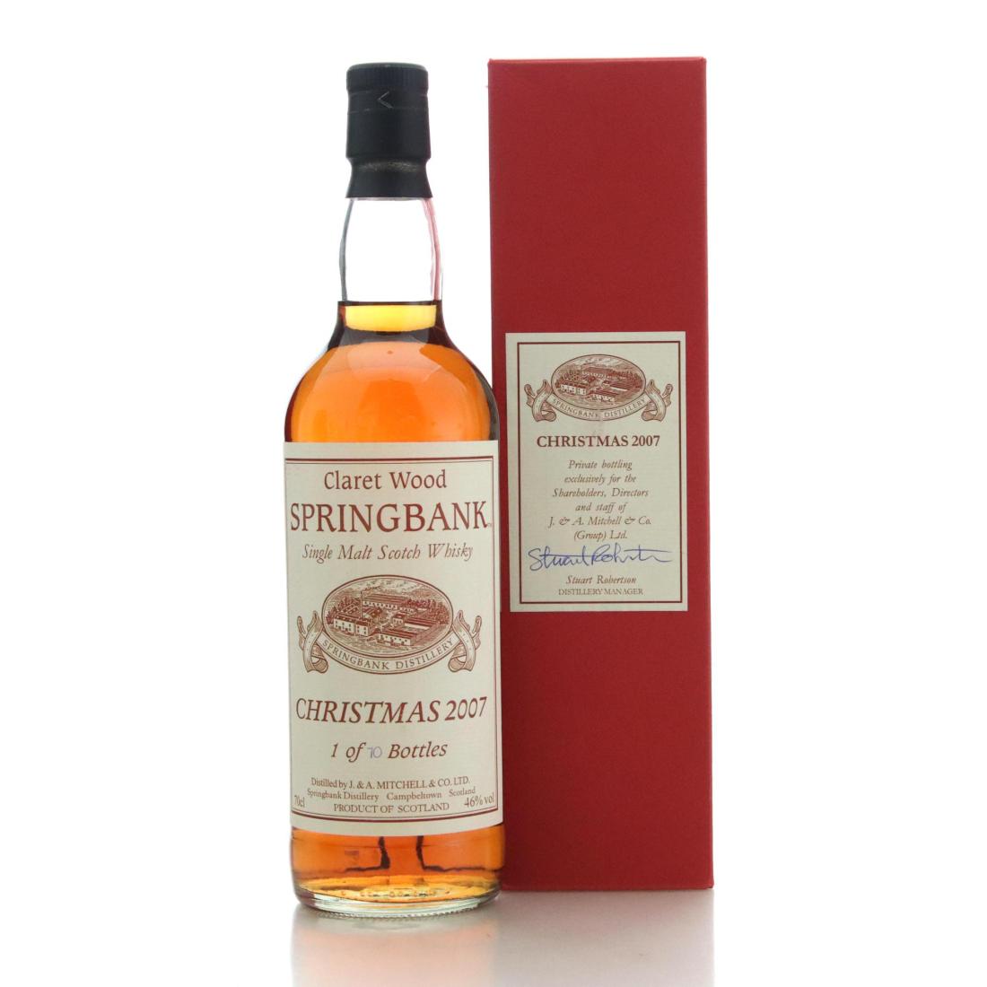 Springbank Claret Wood Christmas 2007