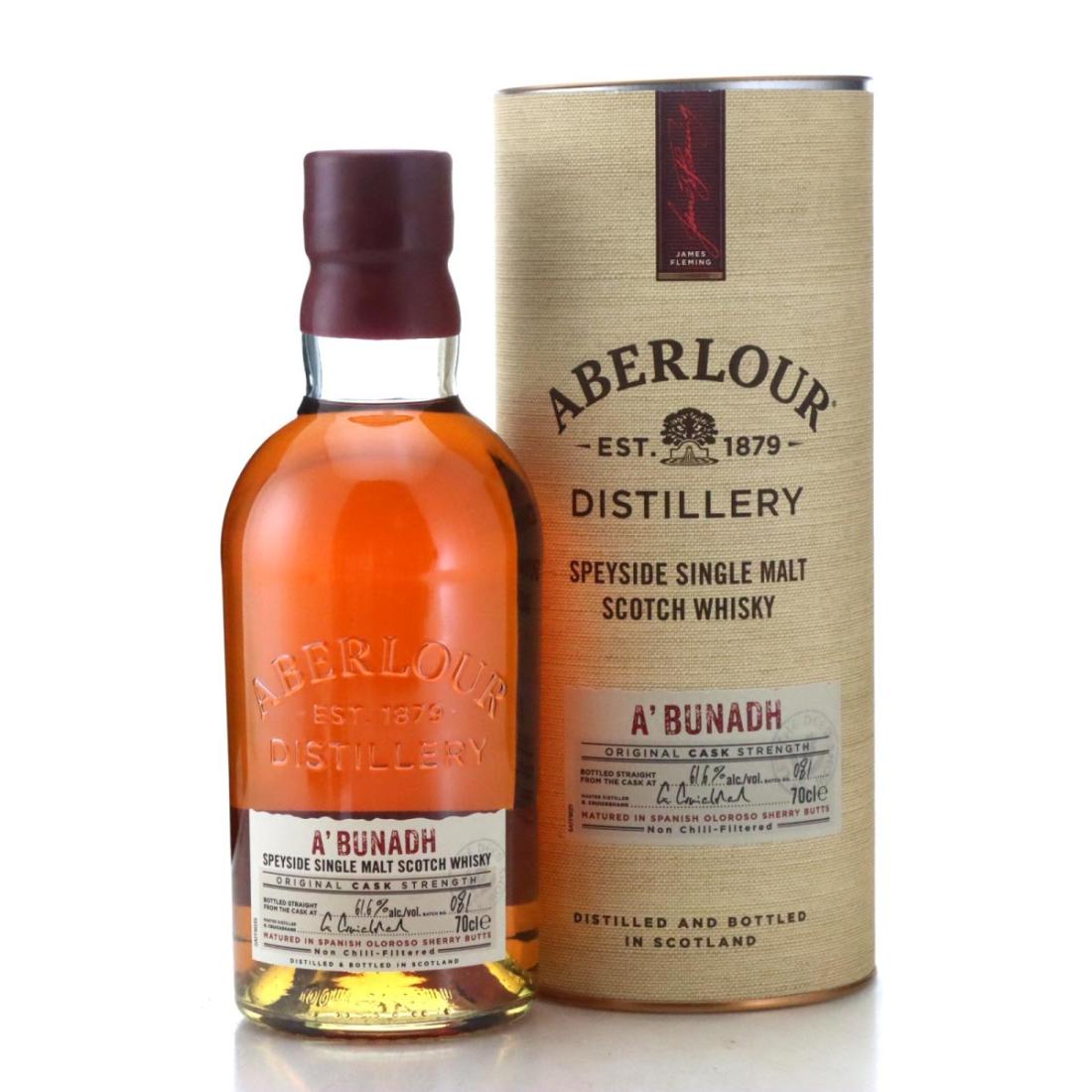 Aberlour A'Bunadh, Sherry Cask, Batch No. 001, 2023, 61.6% whisky bottle