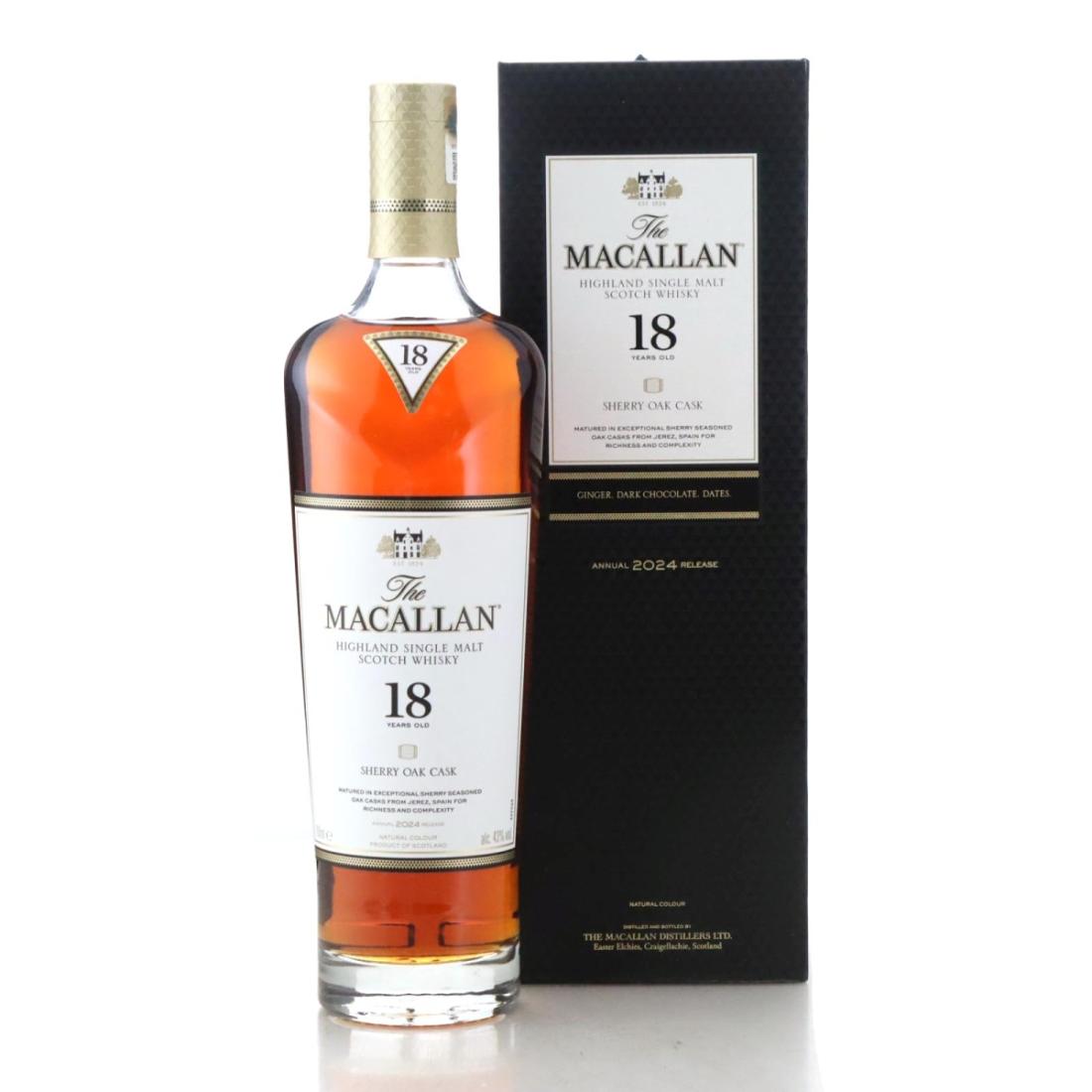 Macallan 18 Year Old Sherry Oak Cask Annual 2024 Release