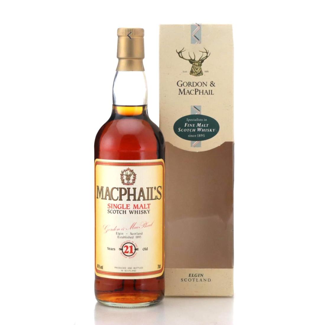 MacPhail's 21 Year Old, Sherry Cask, Gordon & MacPhail, 40% whisky bottle